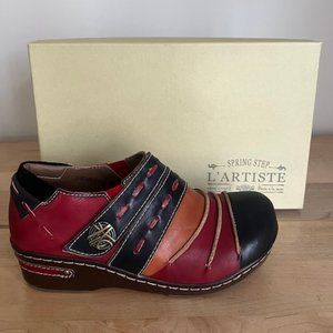 Spring Step L'Artiste Sherbet Clog - Black Multi